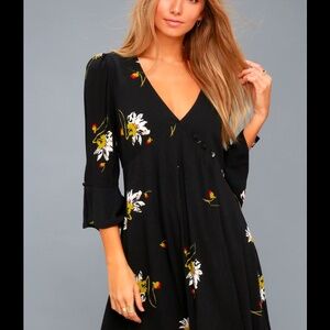 Free People Time on My Side Floral Wrap Dress